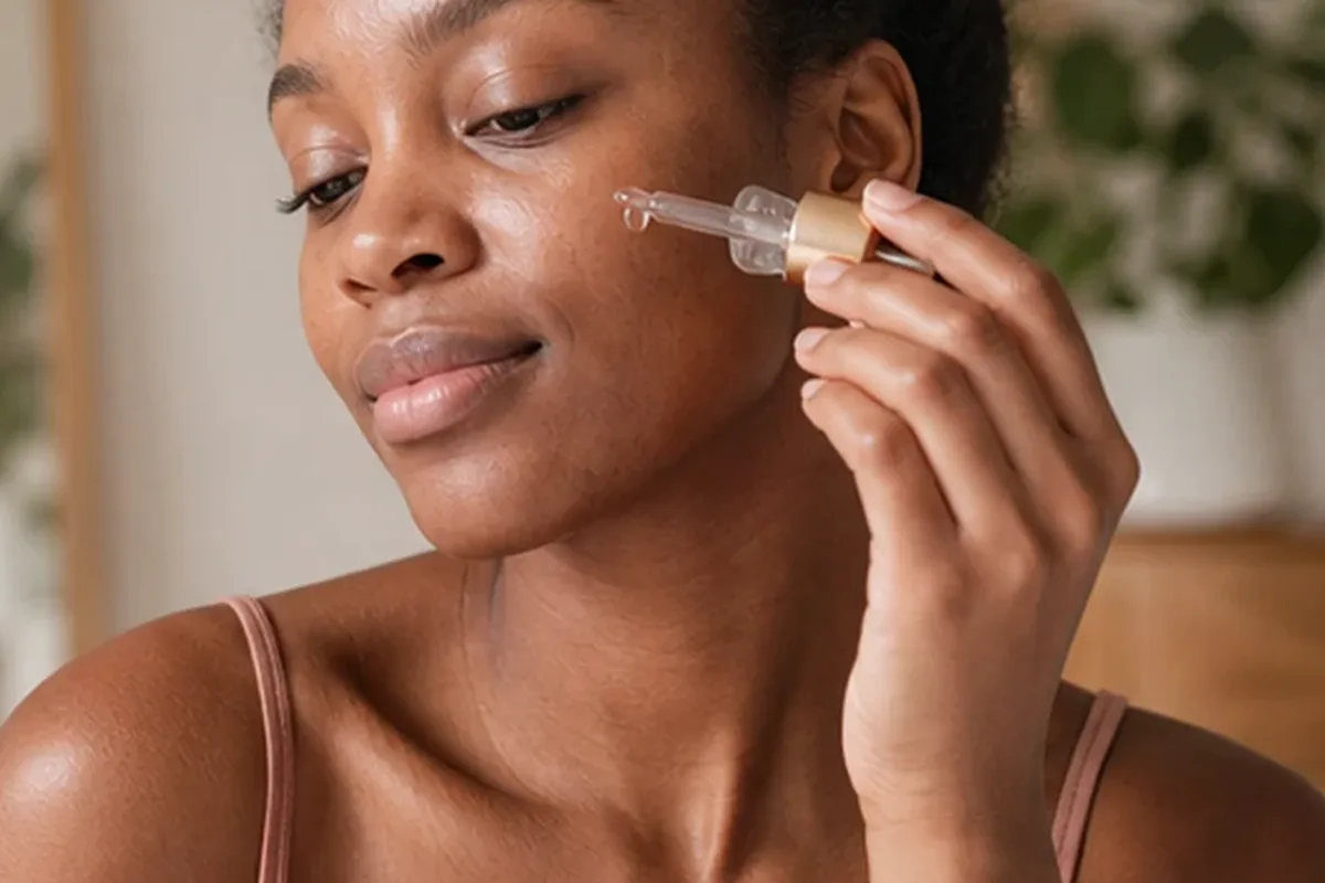 Authentische Beauty-Routine passend zum Thema Gesichtsmaske bei Pigmentflecken