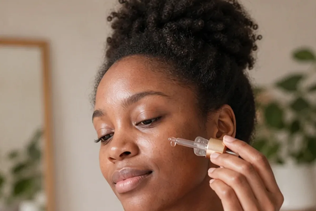 Authentische Beauty-Routine passend zum Thema Hyaluron-Serum bei Pigmentflecken