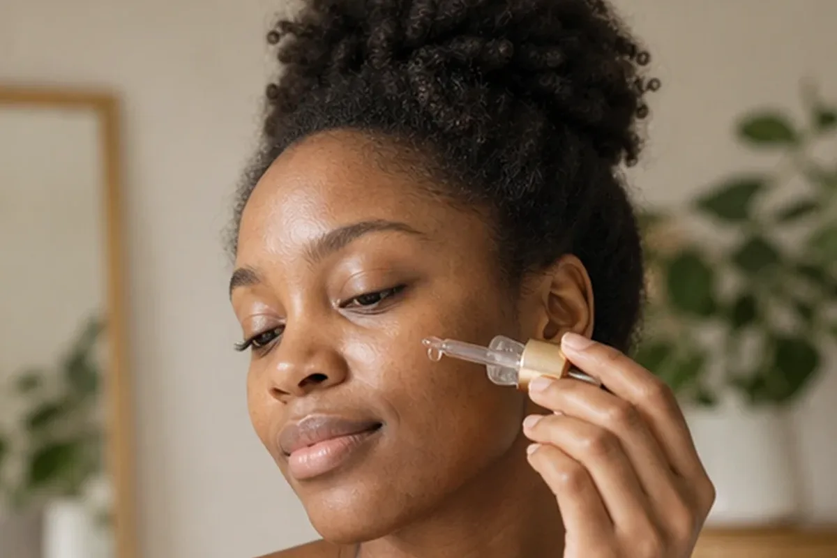 Redaktioneller Beauty-Moment zur Ausgangslage bei Augenpflege für unreine Haut