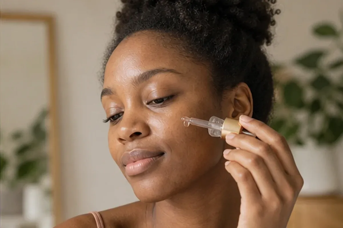 Hochwertige Beauty-Inszenierung zu Auswahlkriterien für Reinigungsöl für trockene Haut