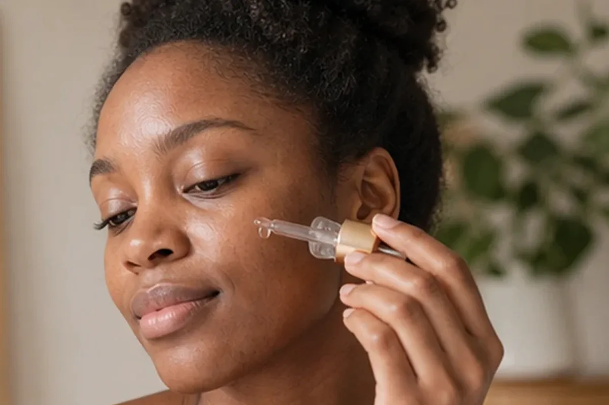 Hochwertige Beauty-Inszenierung zu Auswahlkriterien für Retinol-Serum für Mischhaut