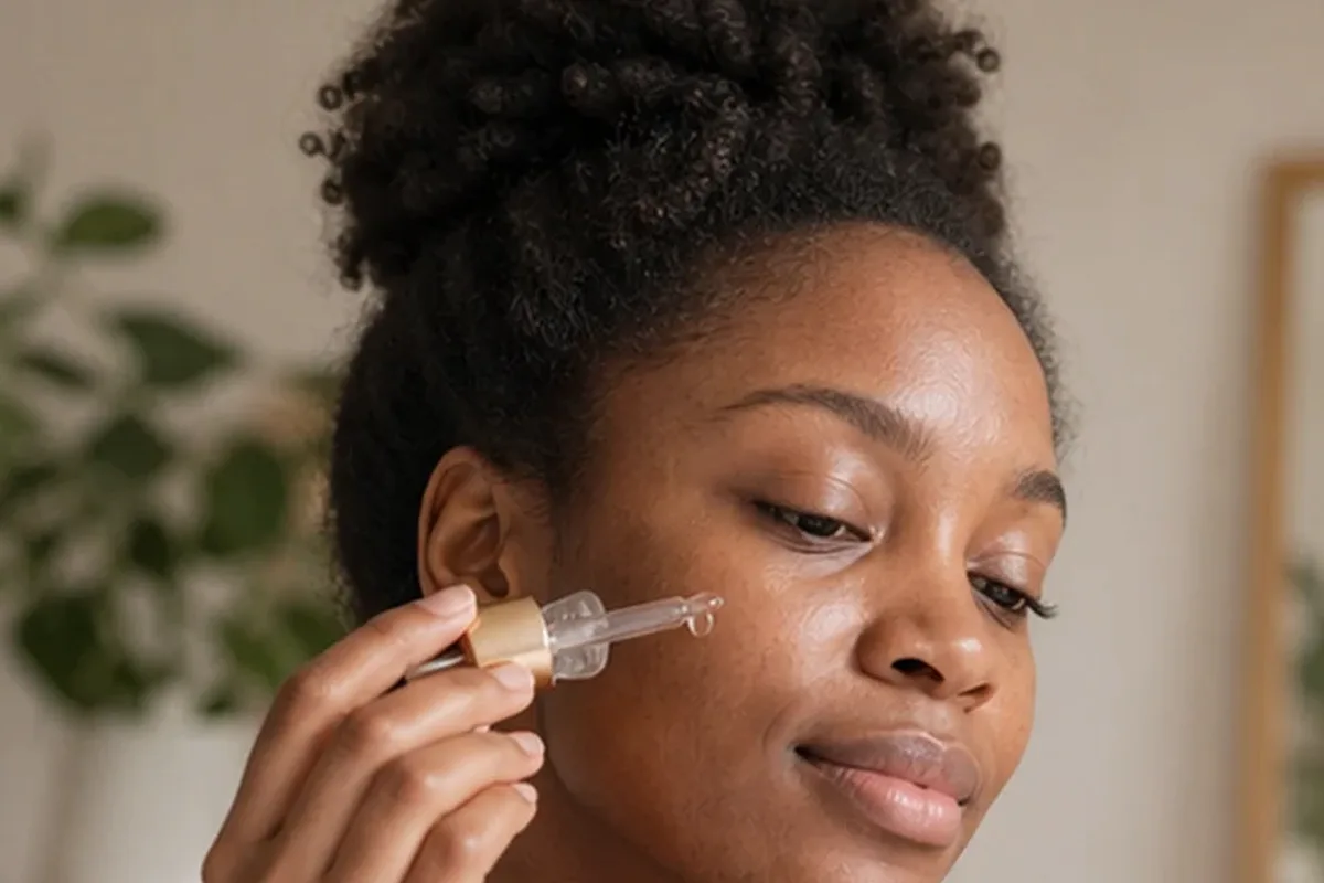 Authentische Beauty-Routine passend zum Thema Gesichtsmaske für Mischhaut