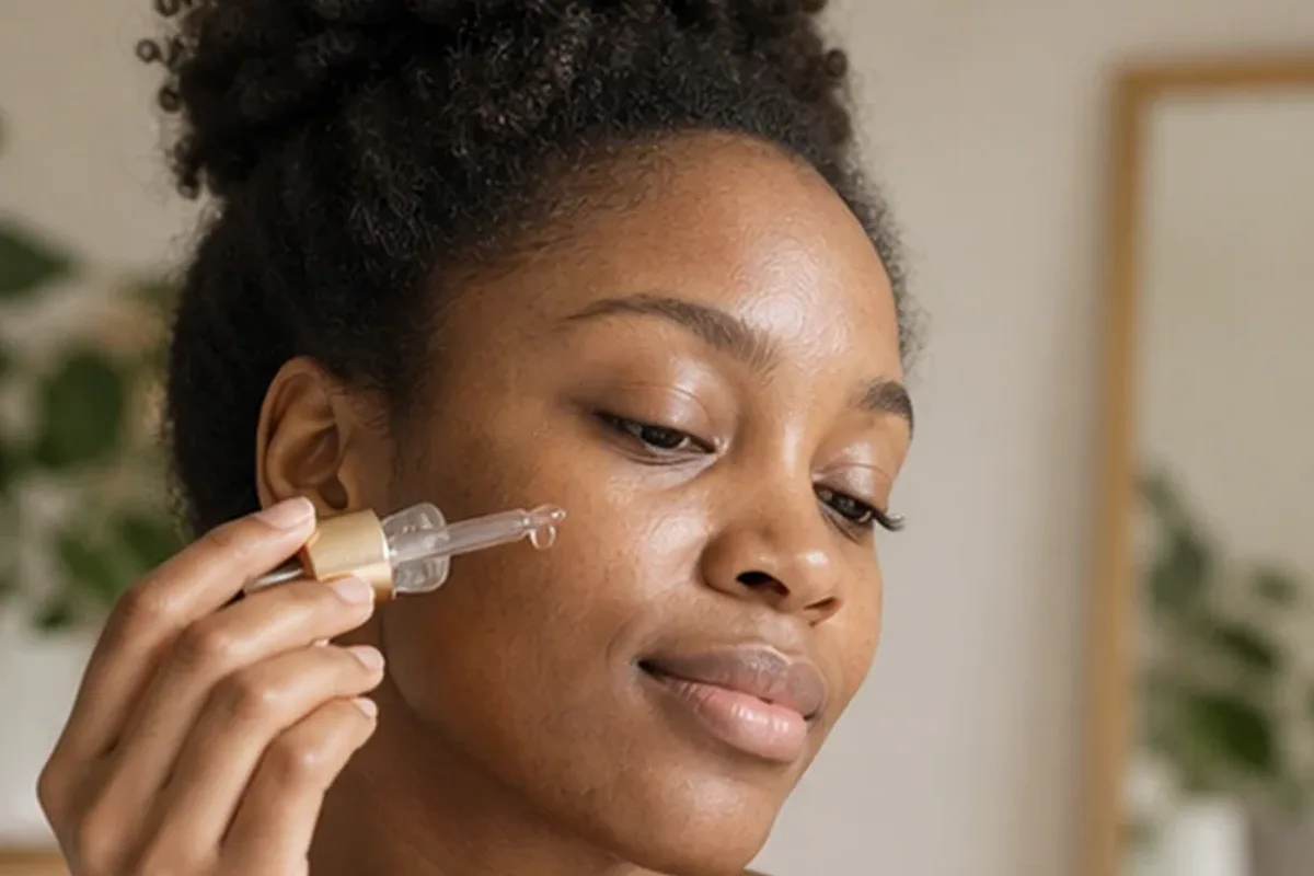 Hochwertige Beauty-Inszenierung zu Auswahlkriterien für Reinigungsöl für trockene Haut