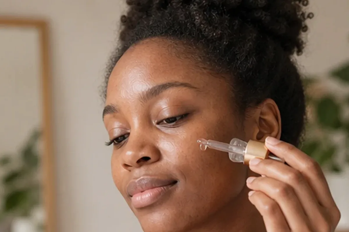 Authentischer Wohlfühlmoment passend zum Beauty-Thema Hautbarriere-Pflege für empfindliche Haut