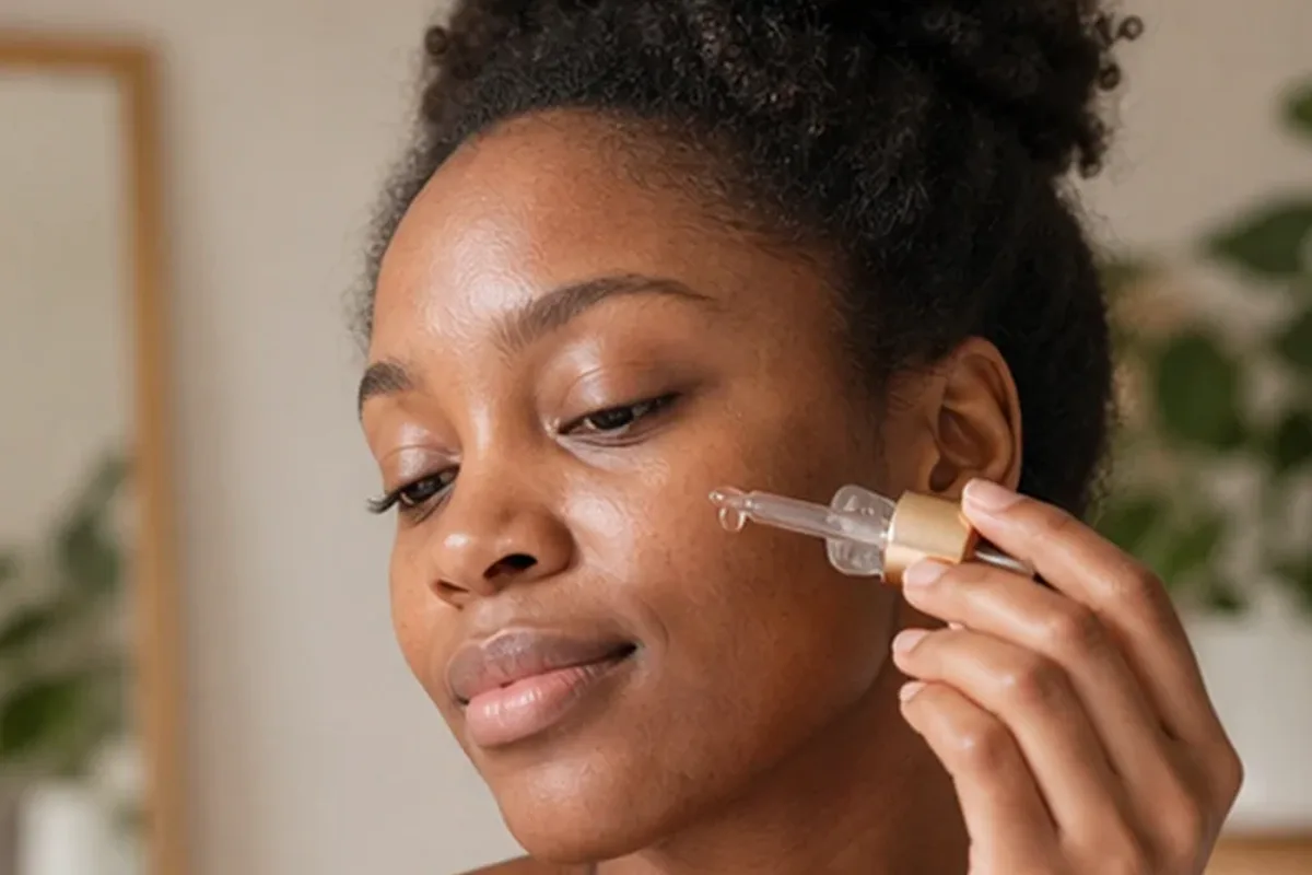 Redaktioneller Beauty-Moment zur Ausgangslage bei Vitamin-C-Serum für fettige Haut