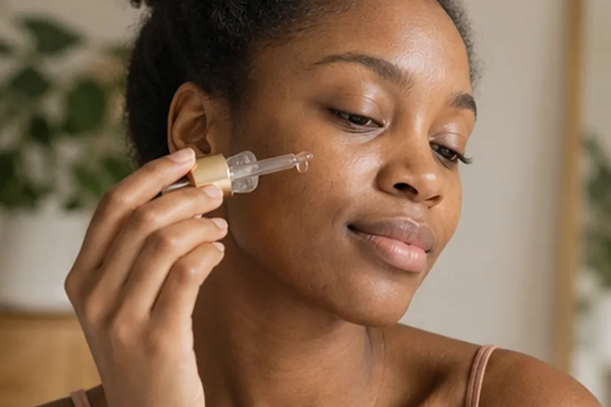 Authentische Beauty-Routine passend zum Thema Gesichtsmaske bei Pigmentflecken