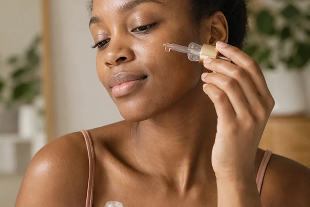 Authentischer Wohlfühlmoment passend zum Beauty-Thema Mizellenwasser für fettige Haut