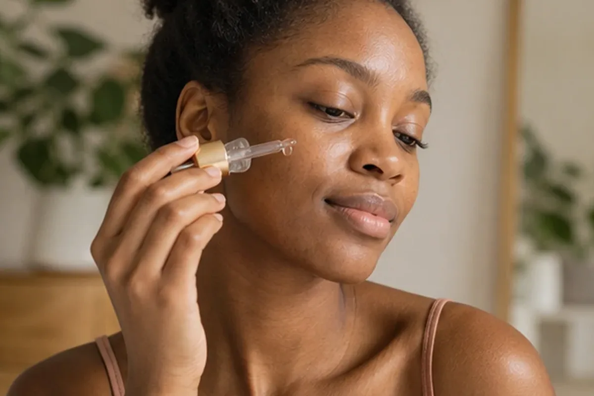 Redaktioneller Beauty-Moment zur Ausgangslage bei Vitamin-C-Serum für unreine Haut