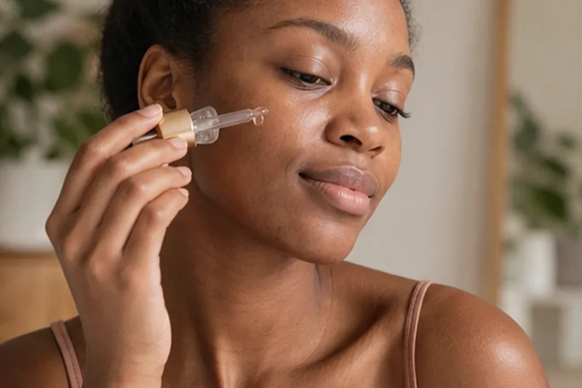 Redaktioneller Beauty-Moment zur Ausgangslage bei Retinol-Serum für unreine Haut