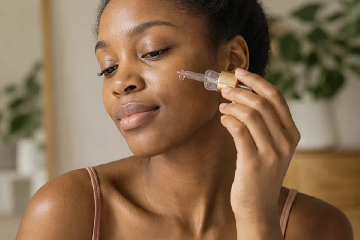 Redaktioneller Beauty-Moment zur Ausgangslage bei Augenpflege bei ersten Fältchen