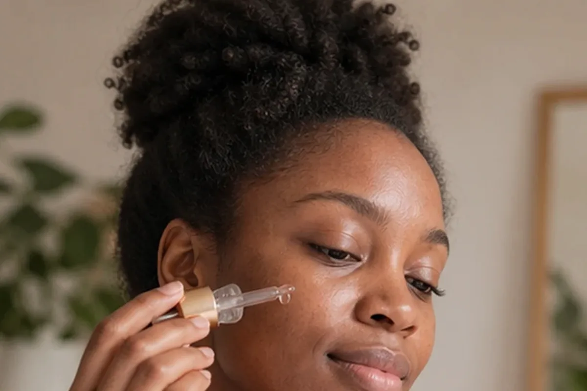 Redaktioneller Beauty-Moment zur Ausgangslage bei Retinol-Serum für trockene Haut