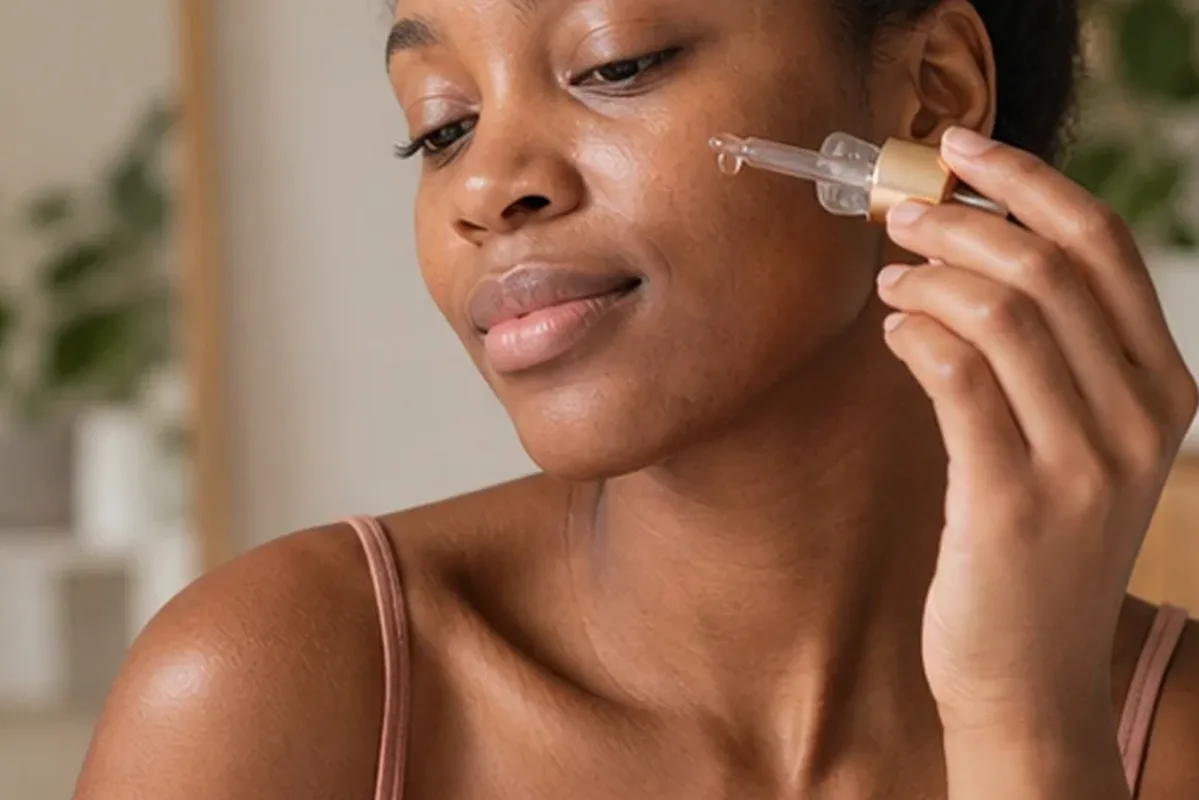 Authentischer Wohlfühlmoment passend zum Beauty-Thema Gesichtsreinigung für Mischhaut