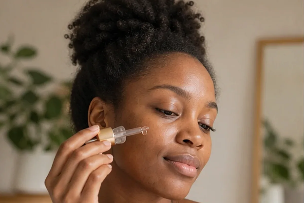Authentische Beauty-Routine passend zum Thema Feuchtigkeitsserum für empfindliche Haut