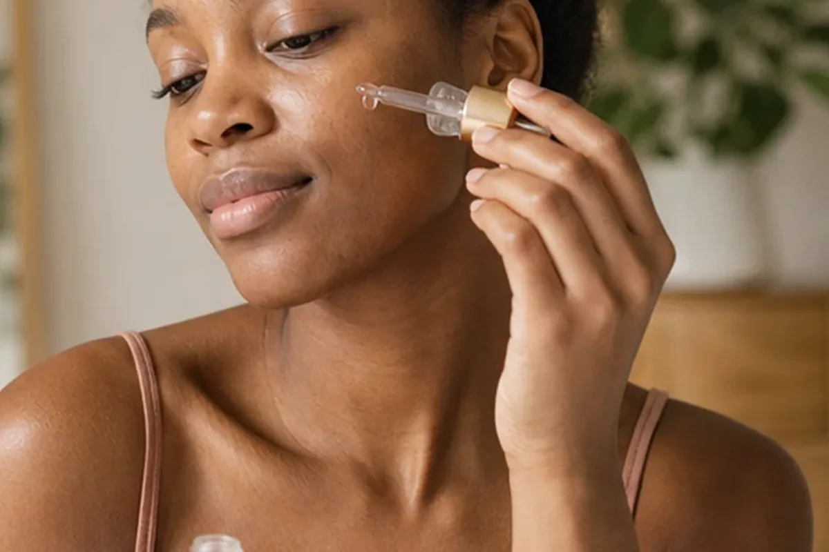 Hochwertige Beauty-Inszenierung zu Auswahlkriterien für Augenpflege für fettige Haut