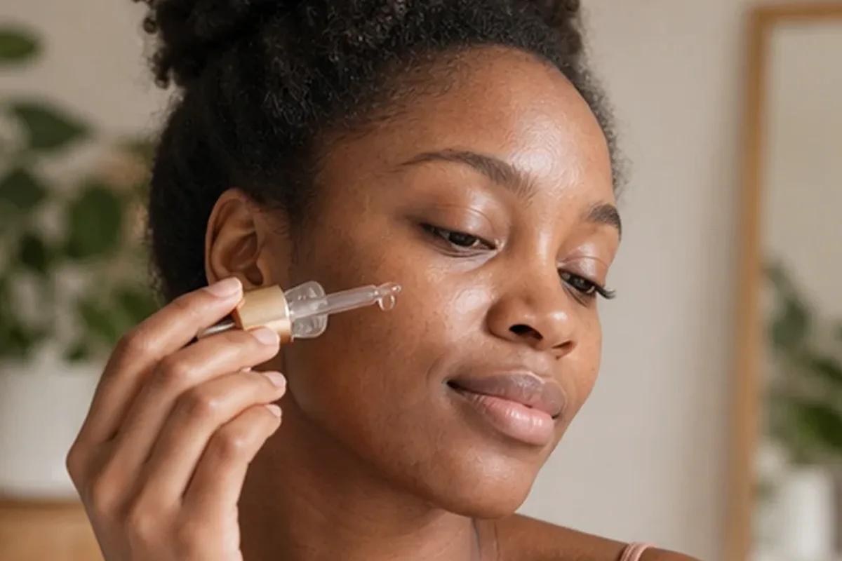 Redaktionelle Detailaufnahme zur Orientierung bei Retinol-Serum für empfindliche Haut