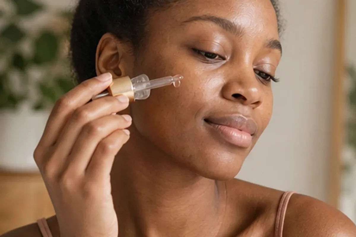 Emotionaler und authentischer Anwendungsmoment rund um Hyaluron-Serum bei Pigmentflecken