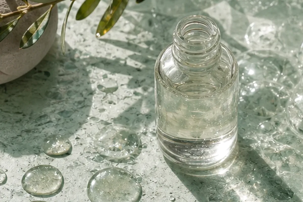 Redaktionelle Detailaufnahme zur Orientierung bei Parfum: Routinen für morgens und abends