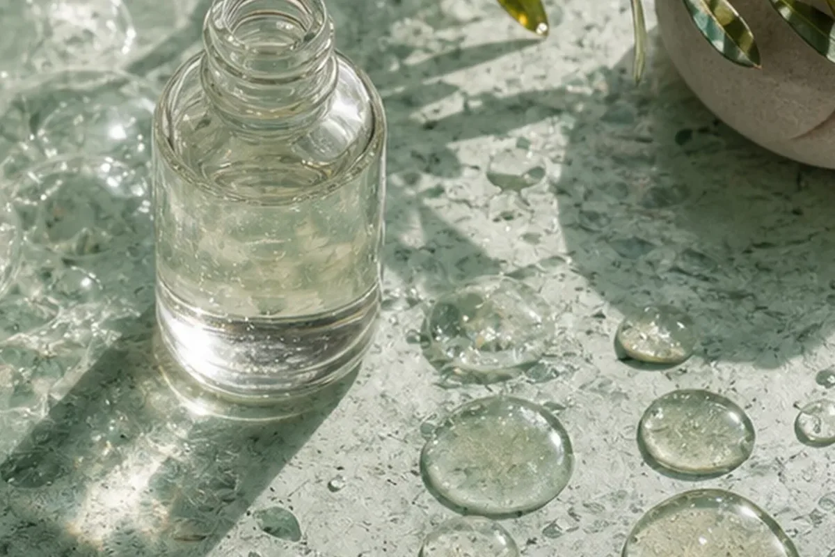Redaktionelle Detailaufnahme zur Orientierung bei Eau de Parfum bei warmem Wetter