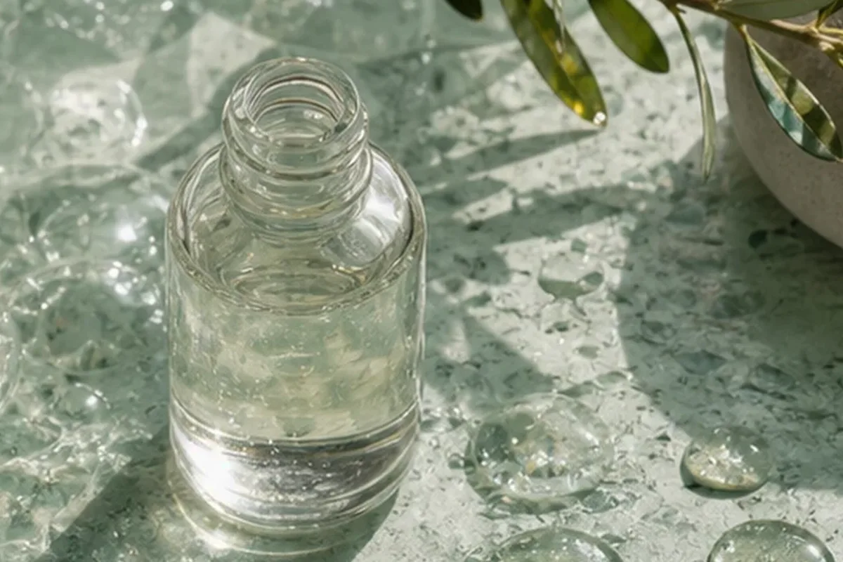 Redaktionelle Detailaufnahme zur Orientierung bei Vitamin-C-Serum bei Pigmentflecken
