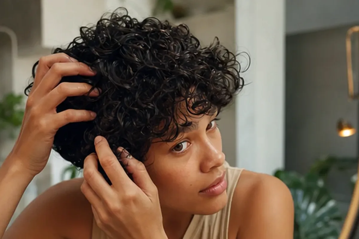 Authentische Beauty-Routine passend zum Thema Lockencreme für lockiges Haar