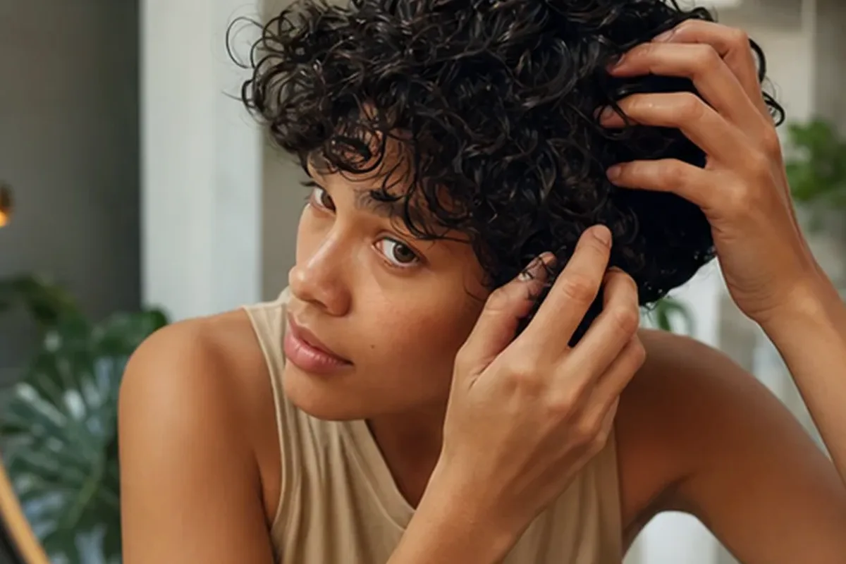 Authentische Beauty-Routine passend zum Thema Mildes Shampoo für empfindliche Kopfhaut