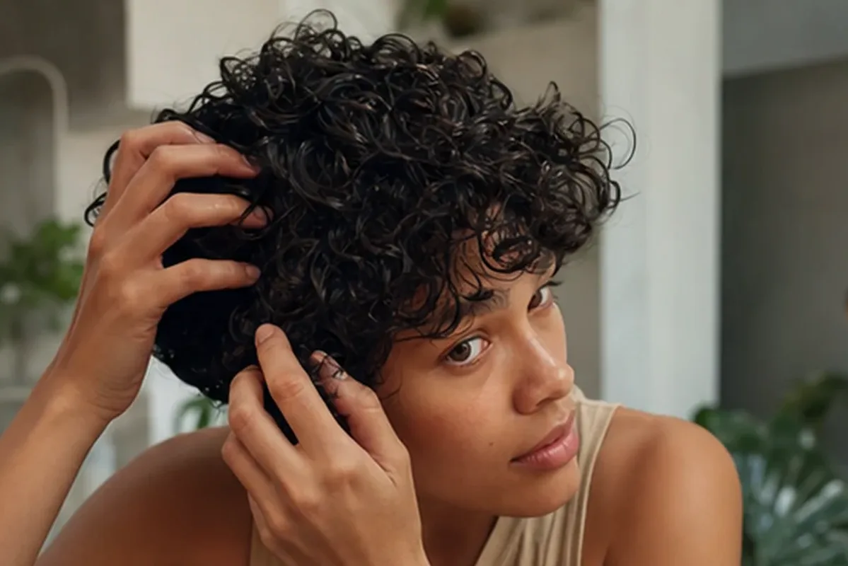Redaktioneller Beauty-Moment zur Ausgangslage bei Hitzeschutz für strapaziertes Haar