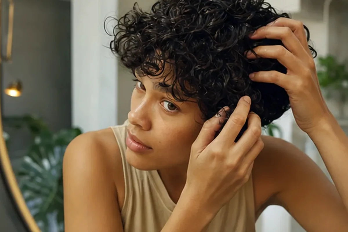 Authentische Beauty-Routine passend zum Thema Haarmaske für strapaziertes Haar