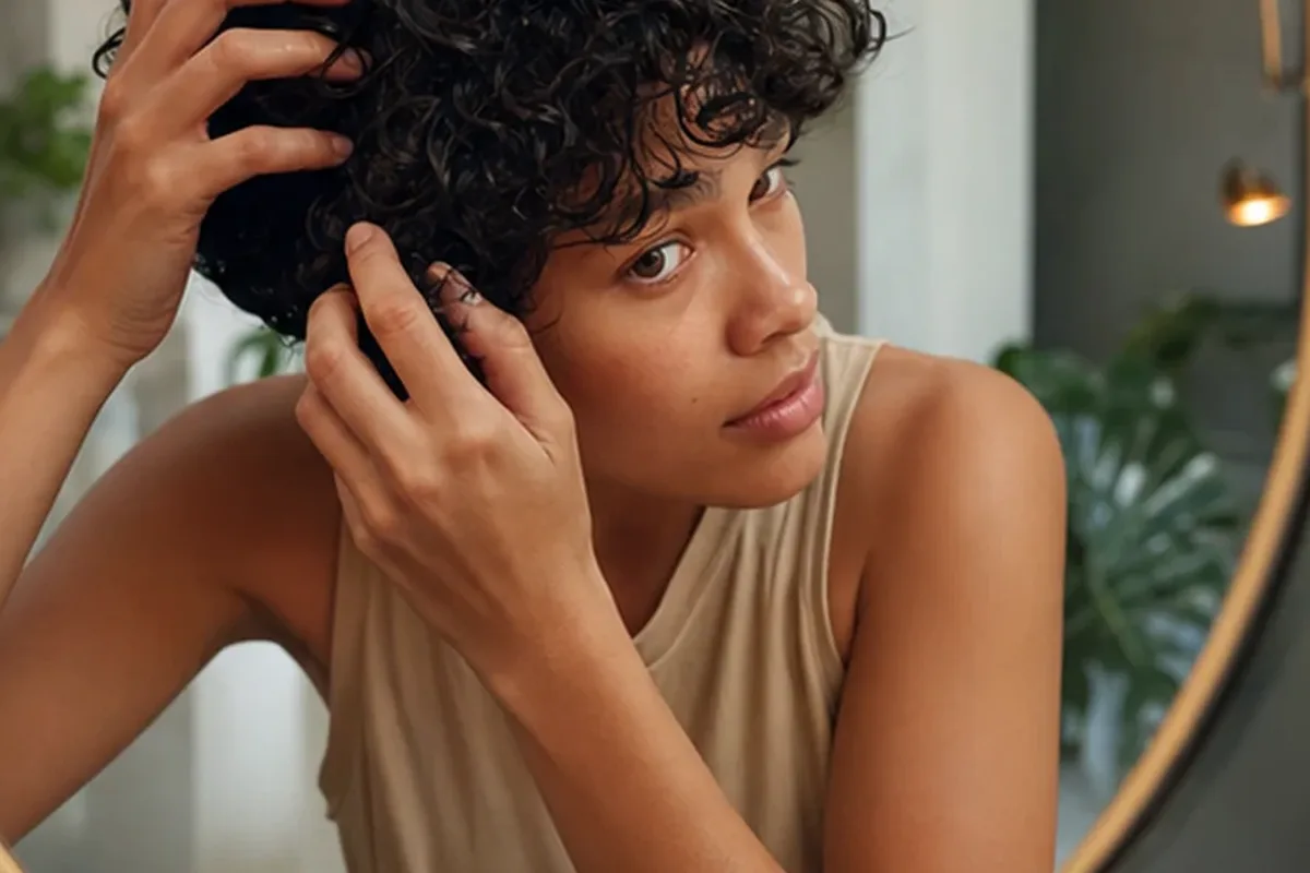 Redaktioneller Beauty-Moment zur Ausgangslage bei Anti-Frizz-Pflege für trockenes Haar