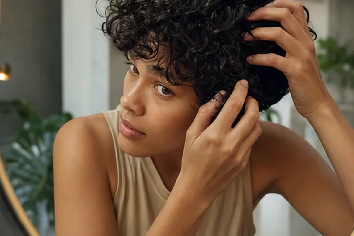 Redaktioneller Beauty-Moment zur Ausgangslage bei Mildes Shampoo für empfindliche Kopfhaut