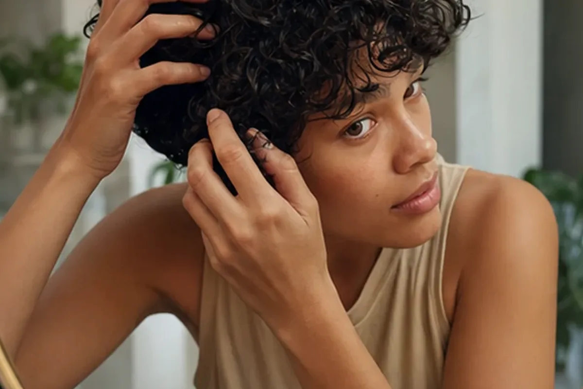 Authentische Beauty-Routine passend zum Thema Lockengel bei Haarbruch