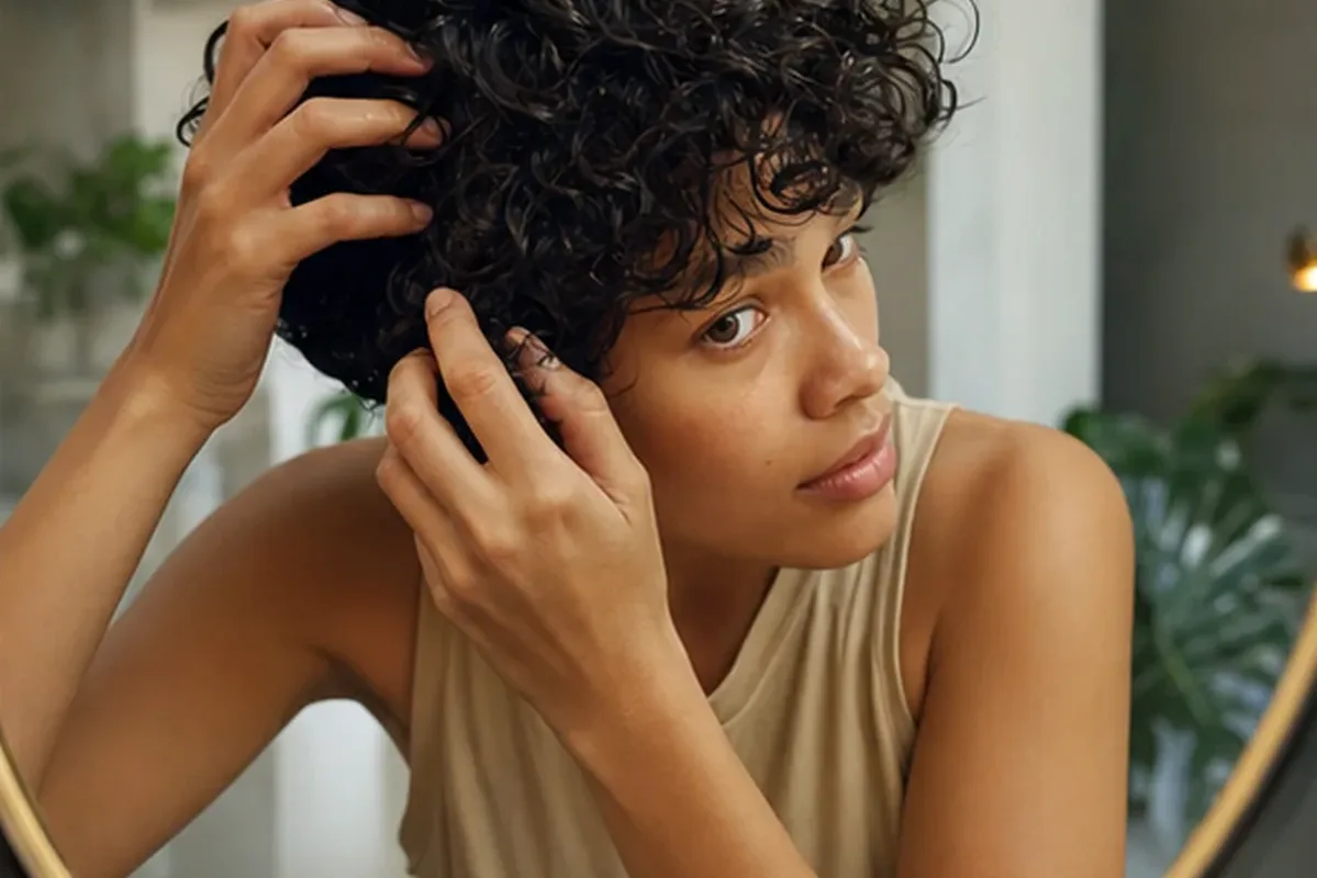 Authentische Beauty-Routine passend zum Thema Haarbürste bei fettigem Ansatz