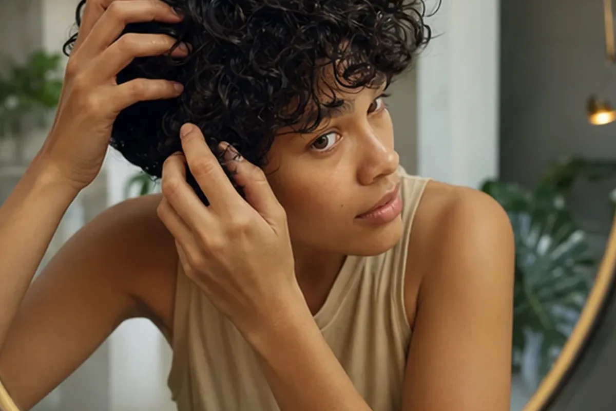 Authentische Beauty-Routine passend zum Thema Haartrockner für trockenes Haar