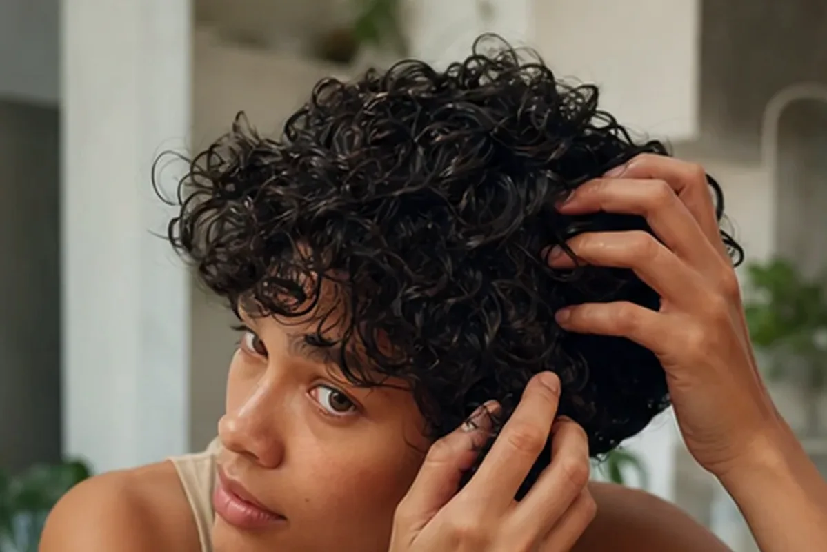 Authentische Beauty-Routine passend zum Thema Haartrockner für trockenes Haar