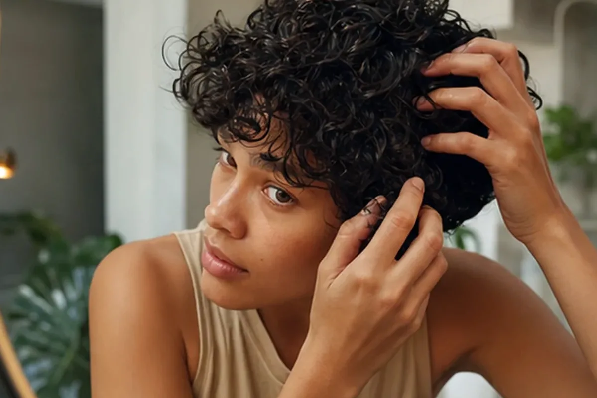 Authentische Beauty-Routine passend zum Thema Haaröl für trockenes Haar