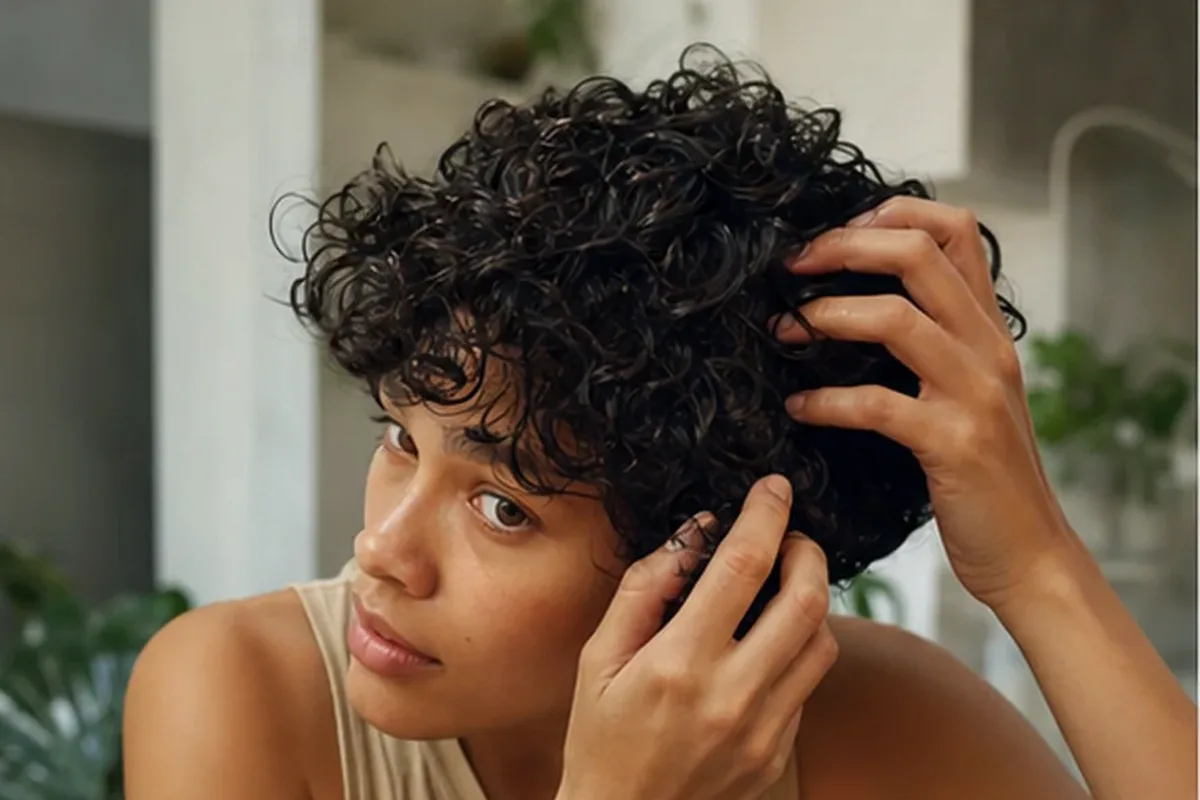 Authentische Beauty-Routine passend zum Thema Silbershampoo für strapaziertes Haar