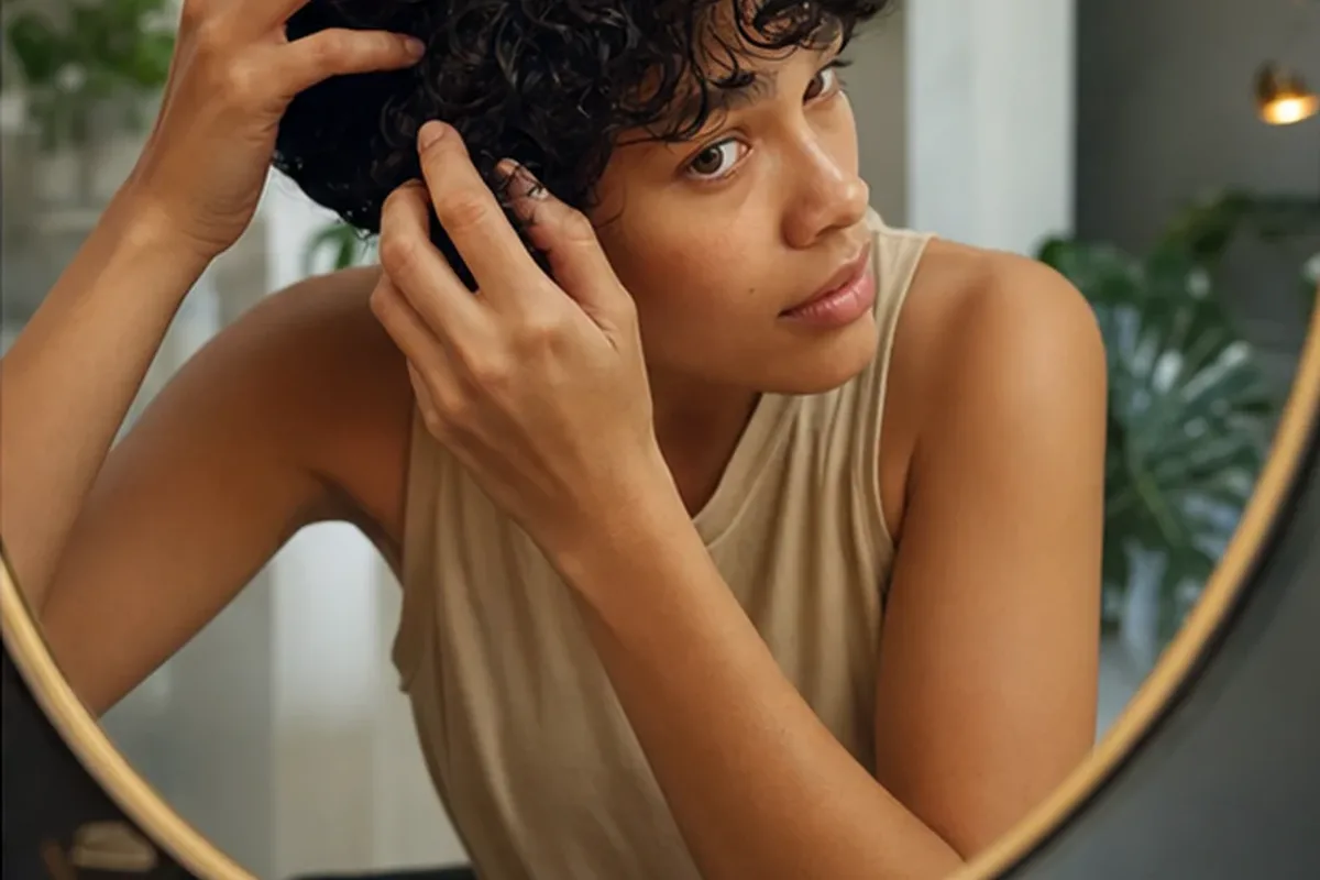 Hochwertige Beauty-Inszenierung zu Auswahlkriterien für Haaröl für strapaziertes Haar