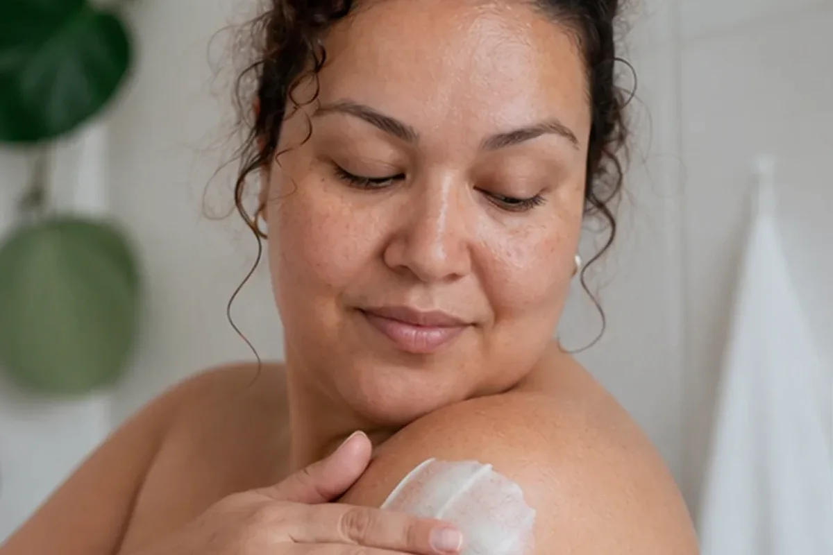 Redaktionelle Detailaufnahme zur Orientierung bei Fußcreme für empfindliche Haut