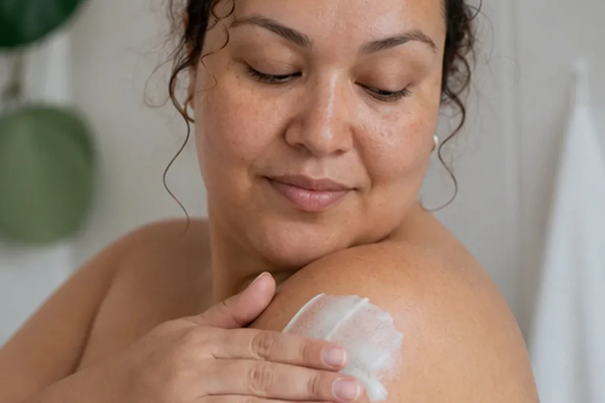 Authentischer Wohlfühlmoment passend zum Beauty-Thema Selbstbräuner für beanspruchte Hände