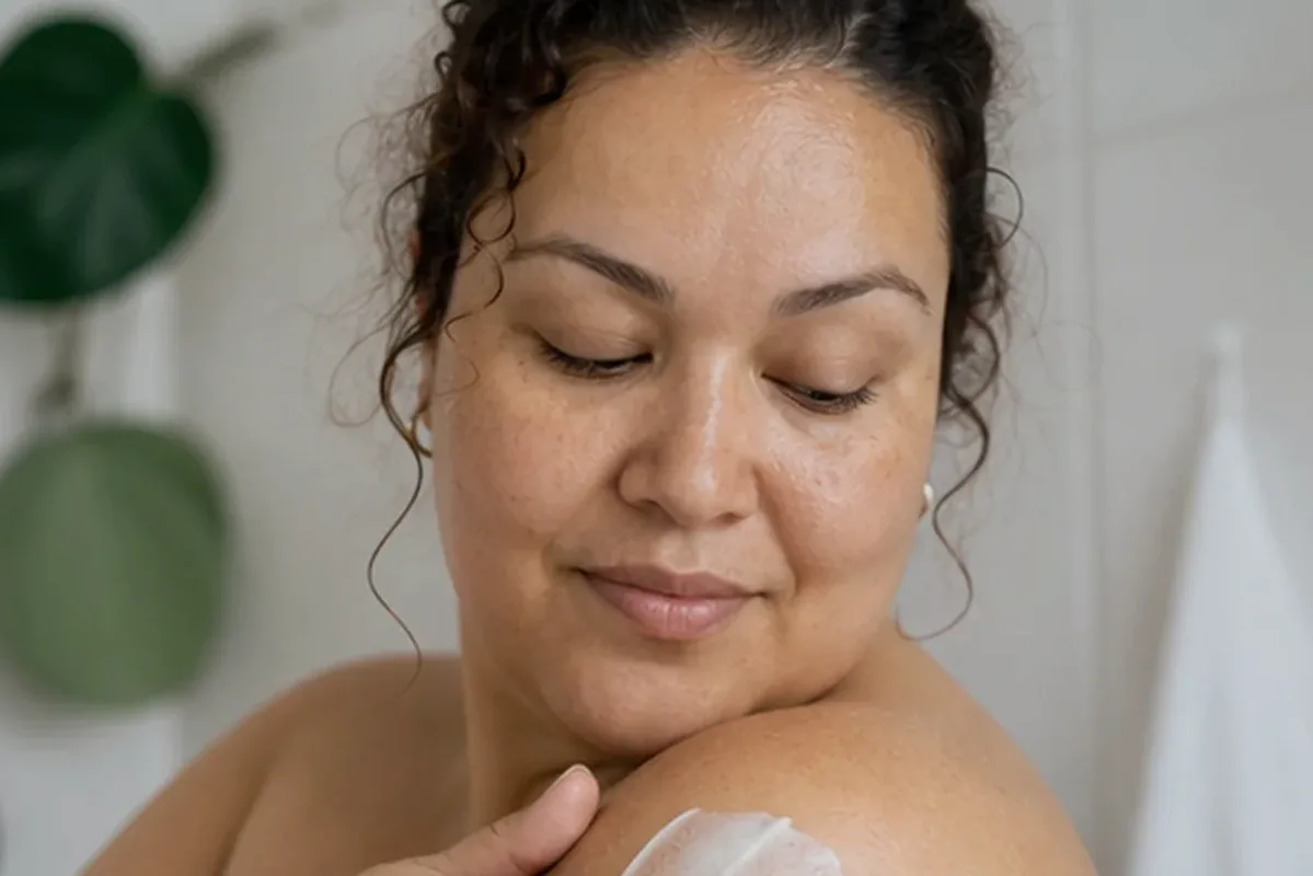 Emotionaler und authentischer Anwendungsmoment rund um Sugaring-Paste für die Bikinizone
