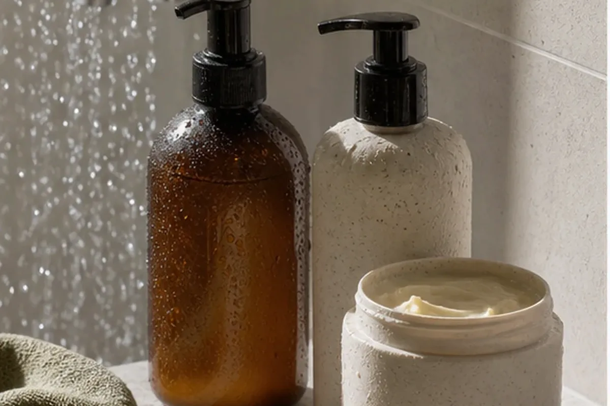 Redaktionelle Detailaufnahme zur Orientierung bei Bartshampoo bei wenig Zeit