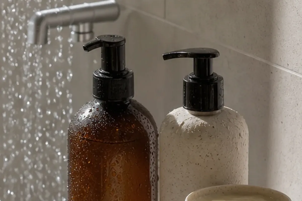 Redaktionelle Detailaufnahme zur Orientierung bei After Shave für empfindliche Haut