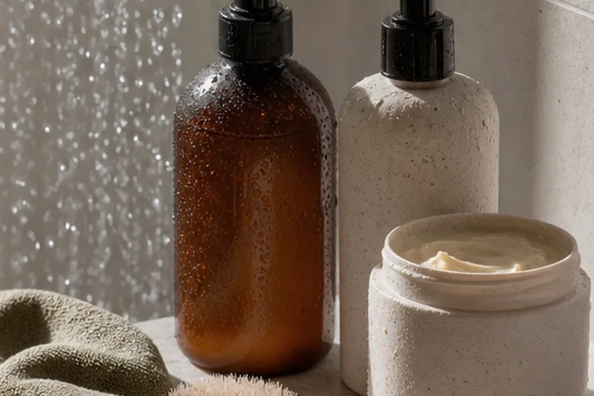 Hochwertige Beauty-Inszenierung zu Auswahlkriterien für Bartöl für empfindliche Haut