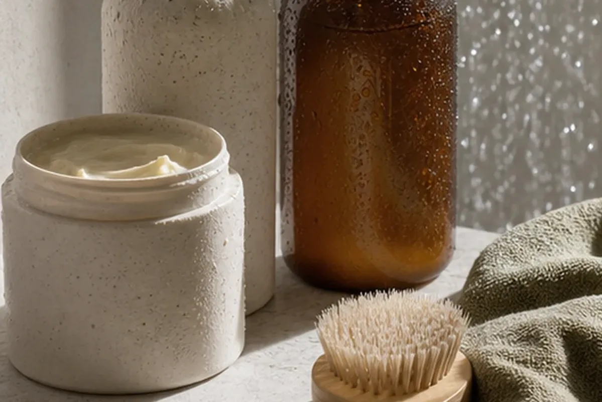 Hochwertige Beauty-Inszenierung zu Auswahlkriterien für Trockenshampoo für empfindliche Kopfhaut
