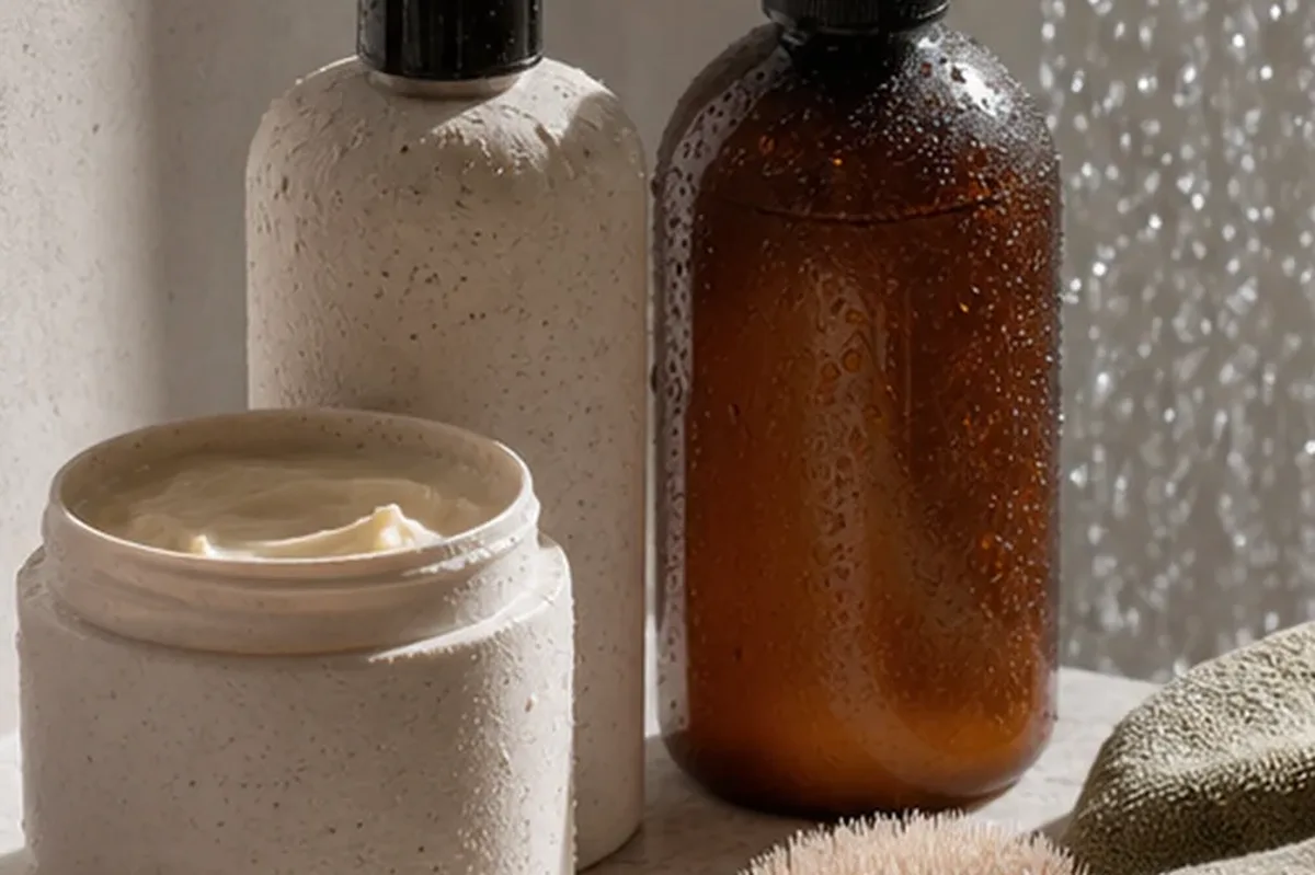 Hochwertige Beauty-Inszenierung zu Auswahlkriterien für Leave-in-Pflege für empfindliche Kopfhaut