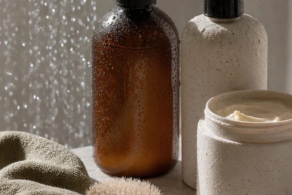 Hochwertige Beauty-Inszenierung zu Auswahlkriterien für Haartrockner für strapaziertes Haar