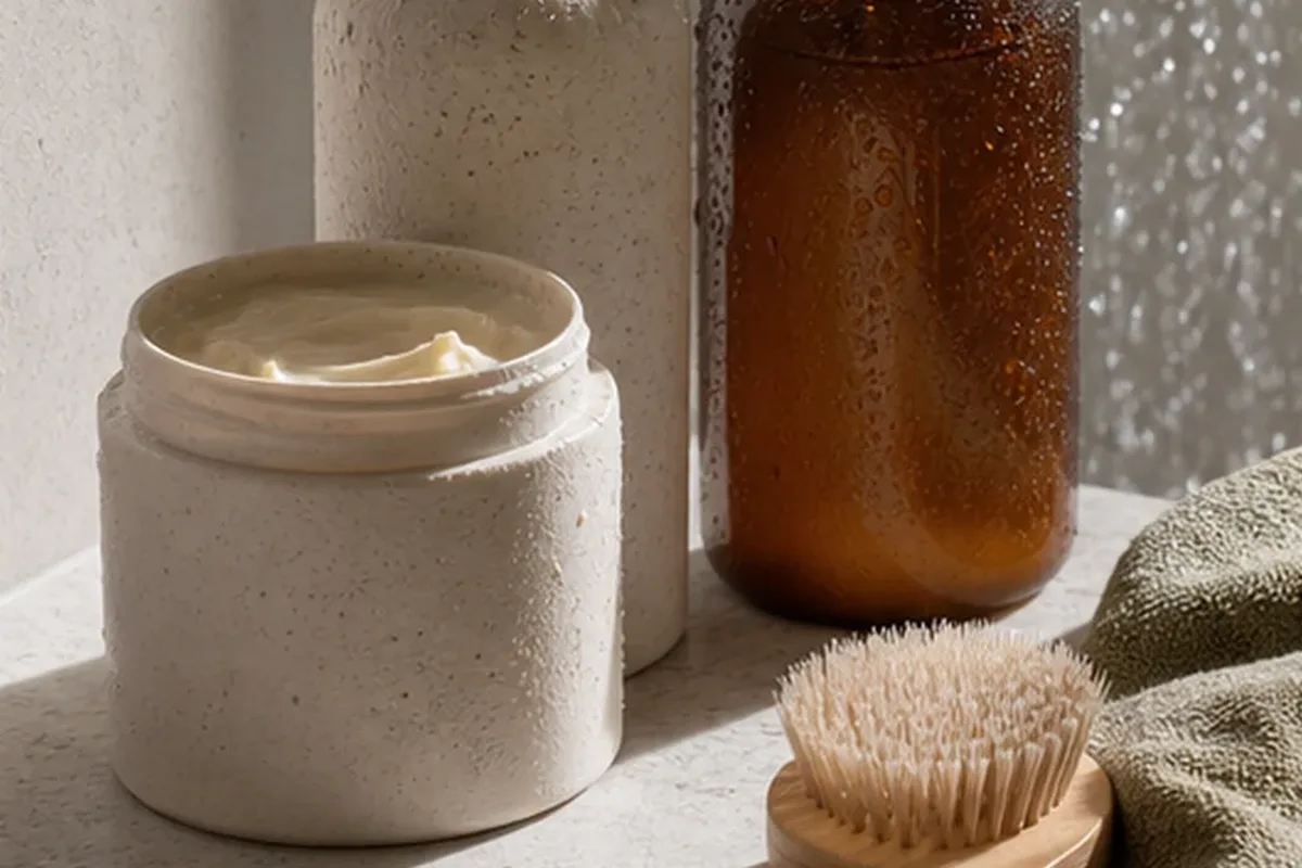 Hochwertige Beauty-Inszenierung zu Auswahlkriterien für Conditioner bei Haarbruch