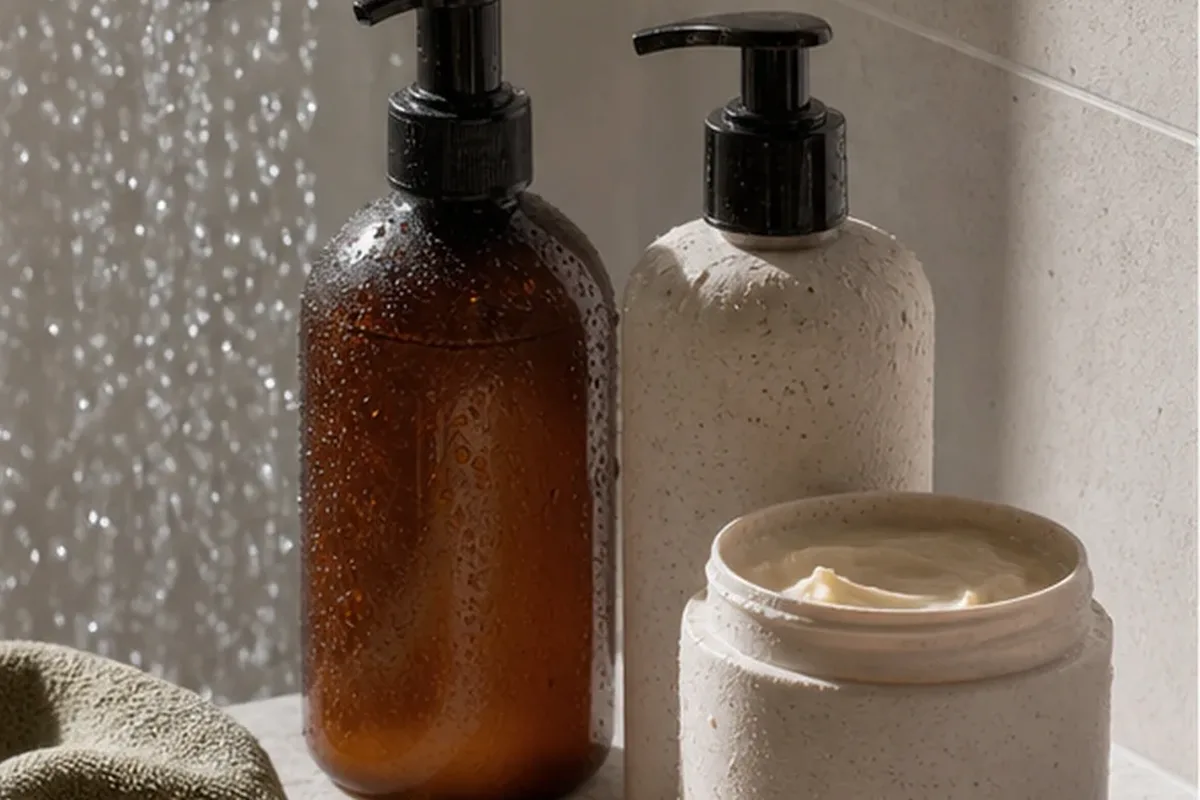 Redaktionelle Detailaufnahme zur Orientierung bei Conditioner bei fettigem Ansatz