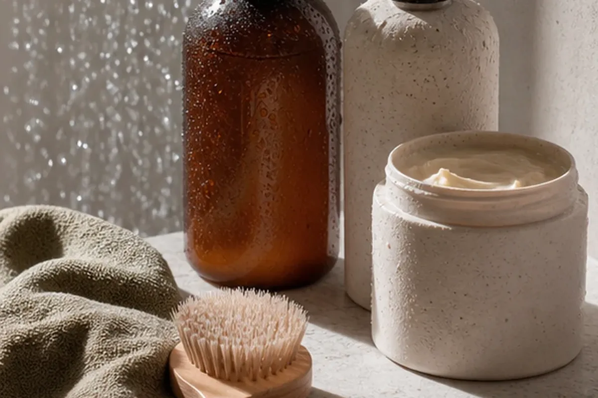 Hochwertige Beauty-Inszenierung zu Auswahlkriterien für Männer-Gesichtsreiniger für trockene Haut