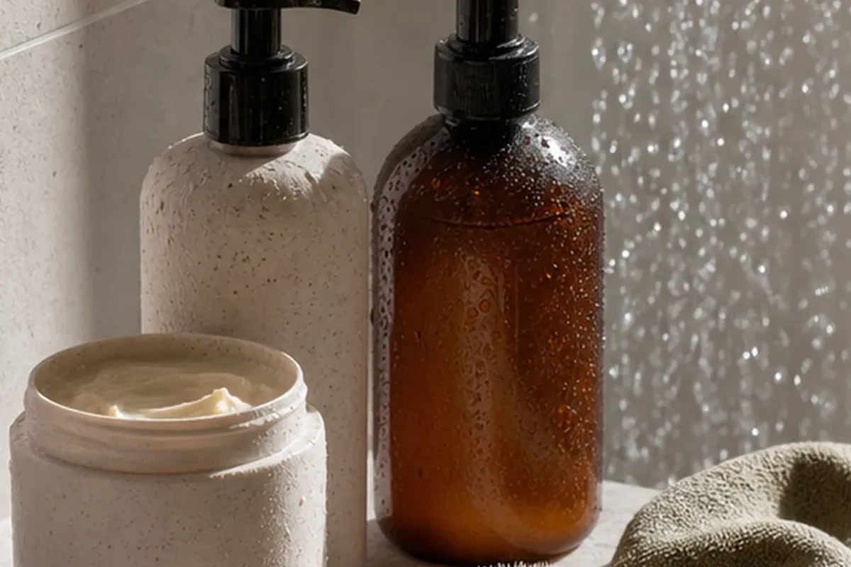 Redaktionelle Detailaufnahme zur Orientierung bei Bartshampoo für trockene Haut
