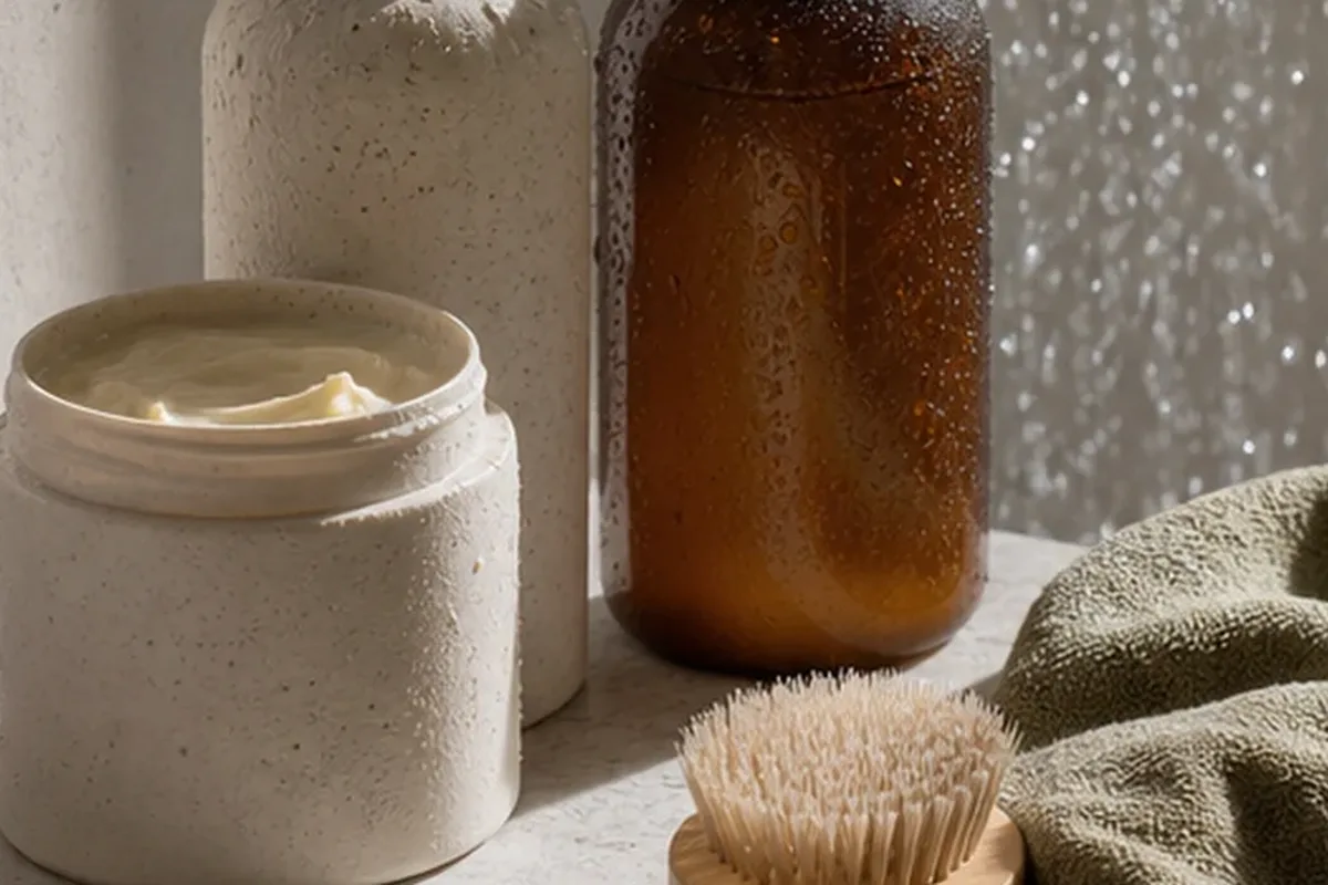Hochwertige Beauty-Inszenierung zu Auswahlkriterien für Silbershampoo für strapaziertes Haar